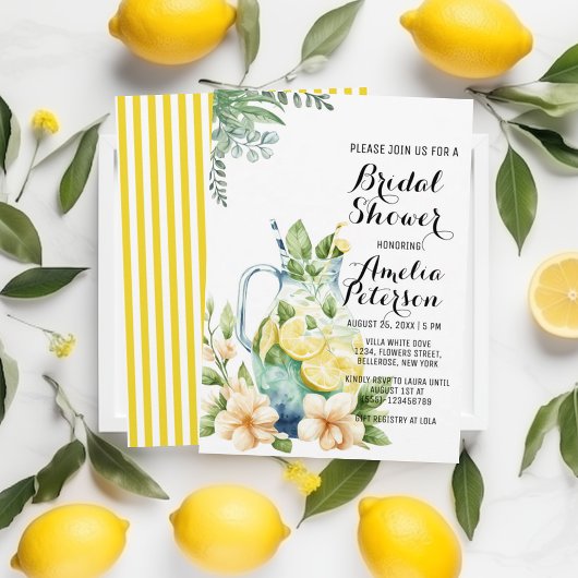 Zomerlimonade groen blad Vrijgezellenfeest Kaart