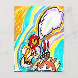 Zomerluchtballonnen   briefkaart