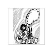 Zomerluchtballonnen rubberstempel (Afrduk)
