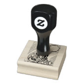Zomerluchtballonnen rubberstempel (Stempel)