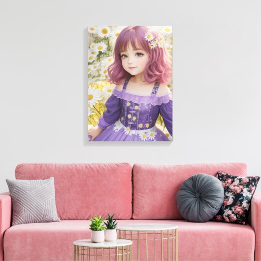 ZOMERMAALTIJD CANVAS AFDRUK (Insitu (Woonkamer))