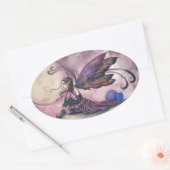 Zomermaan Paarse Fairy Stickers (Envelop)