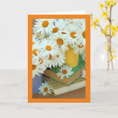 Zomermadeliefjes gevouwen blanco Wenskaart Kaart (Gele Bloem)