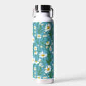 Zomermadeliefjes op Aqua Waterfles (Voorkant)
