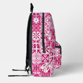 Zomermajolica rood Siciliaans Mediterraan Bedrukte Rugzak (Links)