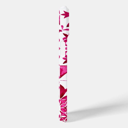 Zomermajolica rood Siciliaans Mediterraan Case-Mate iPhone Case (Achterkant / Rechts)