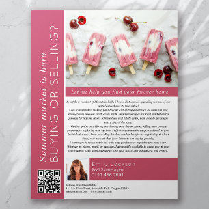 Zomermarkt is hier Vastgoedmarketing Flyer