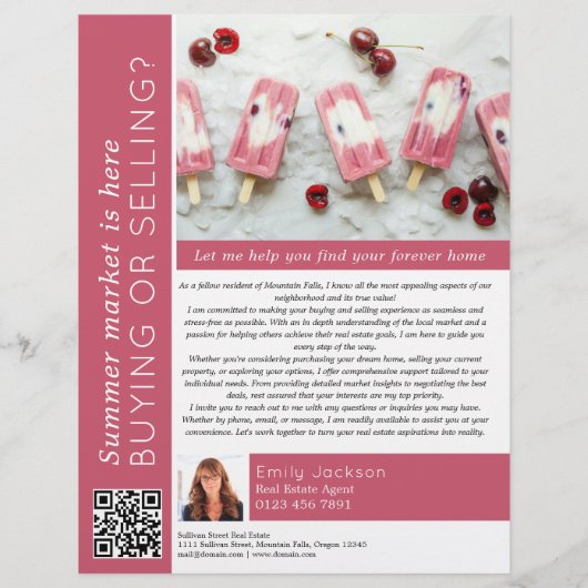 Zomermarkt is hier Vastgoedmarketing Flyer (Voorkant)