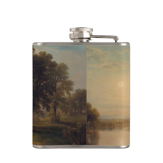 zomermiddag (1865) - kolf heupfles (Achterkant)