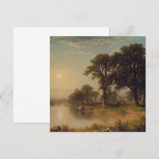 zomermiddag (1865) - platte kaart (Voorkant / Achterkant)