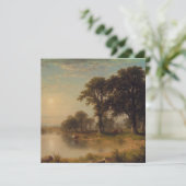 zomermiddag (1865) - platte kaart (Staand voorkant)