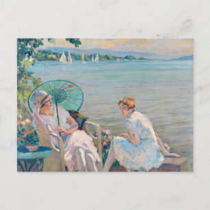Zomermiddag aan het meer   Edward Cucuel Briefkaart