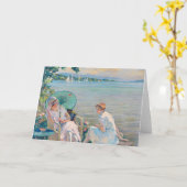 Zomermiddag aan het meer | Edward Cucuel Kaart (Gele Bloem)