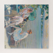 Zomermiddag aan het meer | Edward Cucuel Legpuzzel (Horizontaal)
