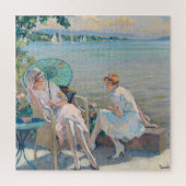 Zomermiddag aan het meer | Edward Cucuel Legpuzzel (Verticaal)