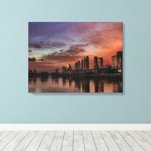 zomermiddag canvas afdruk (Insitu (Houten vloer))
