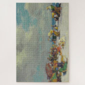 Zomermiddag op het strand (door E.H. Potthast) Legpuzzel (Verticaal)