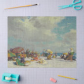 Zomermiddag op het strand (door E.H. Potthast) Tissuepapier (Craft)