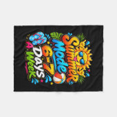 Zomermodus 6-7 dagen per week leuke zomervakantie fleece deken (Voorkant (Horizontaal))