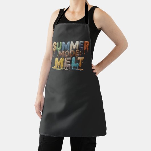 Zomermodus: Smelt- Grappige Smeltende Tekst Schort (Insitu)