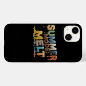 Zomermodus: Smelten – Grappige smeltende tekst Case-Mate iPhone Case (Achterkant (horizontaal))