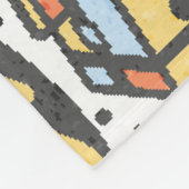 Zomermonsters, kleurrijk naadloos patroon fleece deken (Hoek)