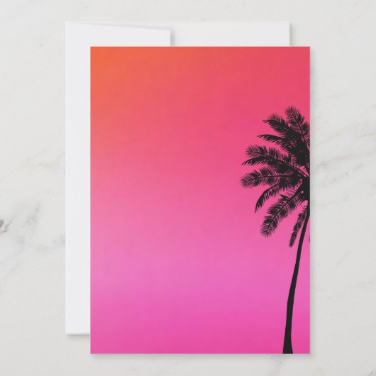 Zomermuziekfestival Verjaardagsfeest Kaart (Achterkant)