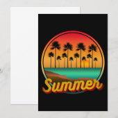 zomernatuur zonsondergang kaart (Voorkant / Achterkant)