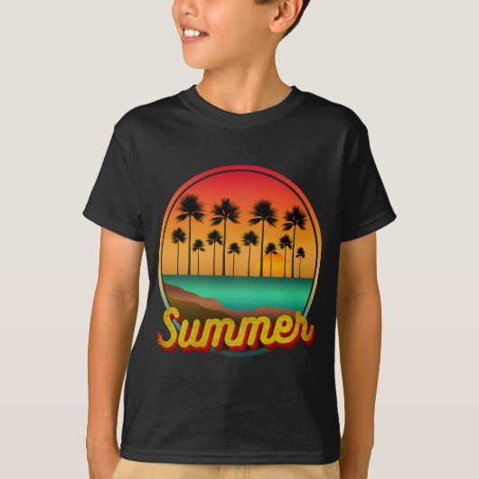 zomernatuur zonsondergang t-shirt (Voorkant)