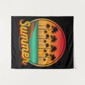 zomernatuur zonsondergang wandkleed (Voorkant (horizontaal))