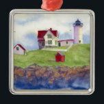 zomernubbel metalen ornament<br><div class="desc">Nubble Light House York Maine</div>