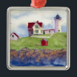zomernubbel metalen ornament<br><div class="desc">Nubble Light House York Maine</div>