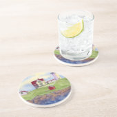 zomernubbel zandsteen onderzetter (Zijkant)