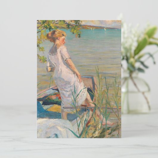 Zomerochtend op het Starnberg meer | Edward Cucuel (Staand voorkant)