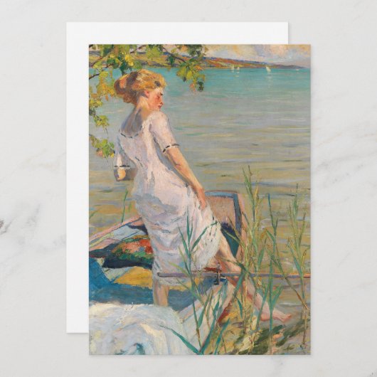 Zomerochtend op het Starnberg meer | Edward Cucuel (Voorkant / Achterkant)