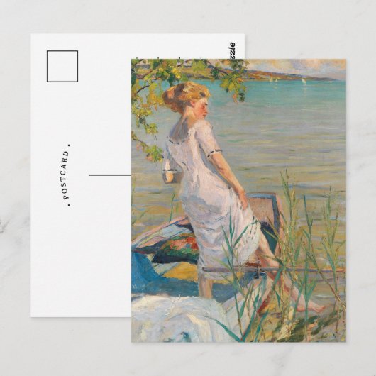 Zomerochtend op het Starnberg meer | Edward Cucuel Briefkaart (Voorkant / Achterkant)