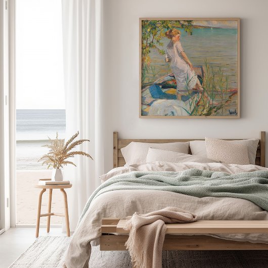 Zomerochtend op het Starnberg meer | Edward Cucuel Poster