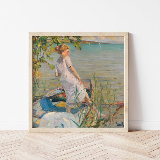 Zomerochtend op het Starnberg meer | Edward Cucuel Poster