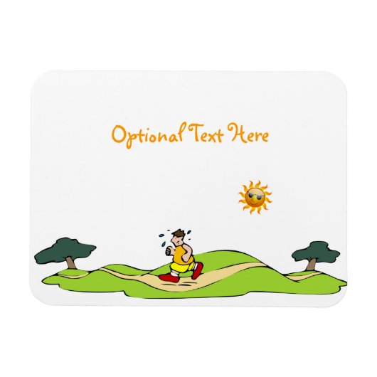 Zomeroefening Funny Flexible Magnet Magneet (Horizontaal)