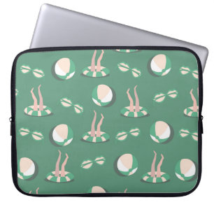 zomeronderwerppictogrammen naadloos herhalingspat laptop sleeve