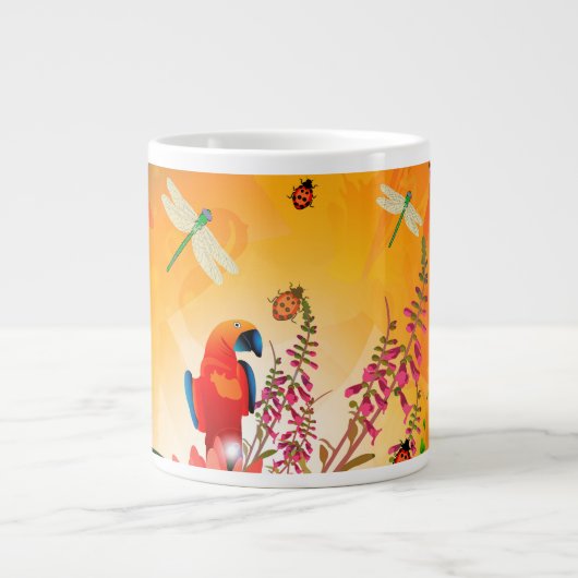 zomerontwerp grote koffiekop (Voorkant)
