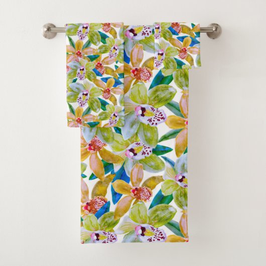 zomerorchidee bad handdoek (Insitu)