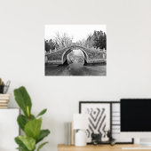Zomerpaleis Brug B&W Poster (Thuiskantoor)