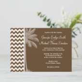 Zomerpalm; Bruine Chevron; zig zag Kaart (Staand voorkant)