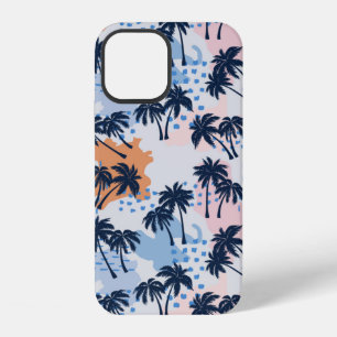 Zomerpalmboom naadloos patroon, kokospalmboom iPhone 12 hoesje