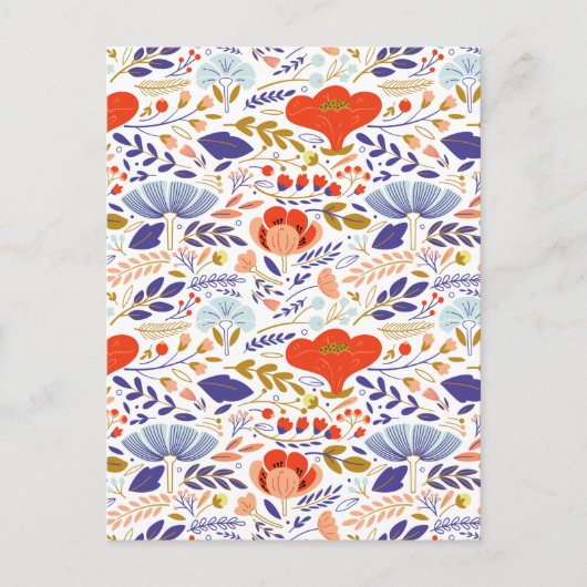  zomerpapaverbloemen aankondigingskaart (Voorkant)