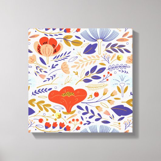 zomerpapaverbloemen canvas afdruk (Voorkant)