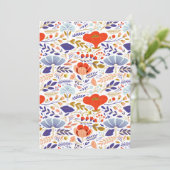  zomerpapaverbloemen feestdagenkaart (Staand voorkant)