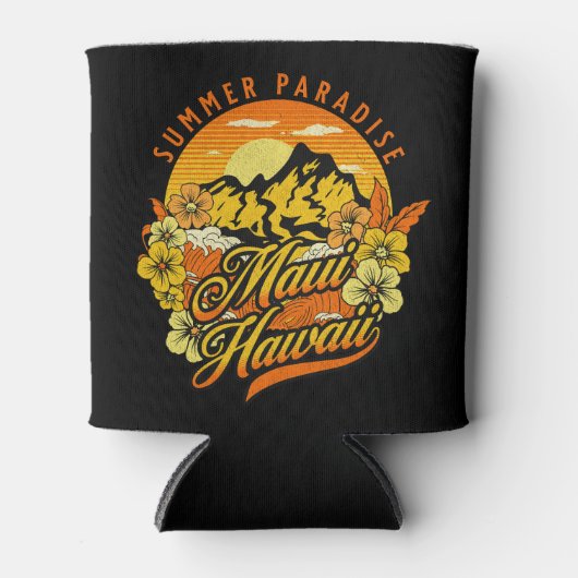 Zomerparadijs, Maui Hawaï Blikjeskoeler (Voorkant)