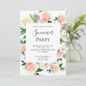 zomerpartij witte koraalappel kaart (Staand voorkant)